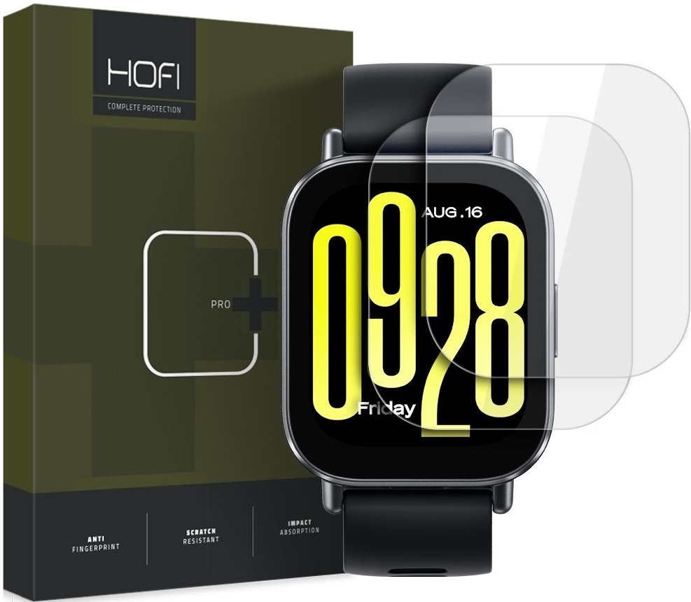 Αντιχαρακτικό Γυαλί Προστασίας Xiaomi Redmi Watch 5 Active Hofi Premium Pro+ Tempered Glass Οθόνης 2 Τεμάχια Clear
