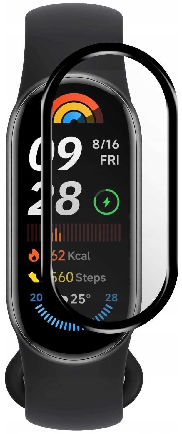 Αντιχαρακτικό Γυαλί Προστασίας Xiaomi Smart Band 9 / 9 NFC - Spacecase Smartwatch Hybrid Glass Υβριδικό Οθόνης - Black