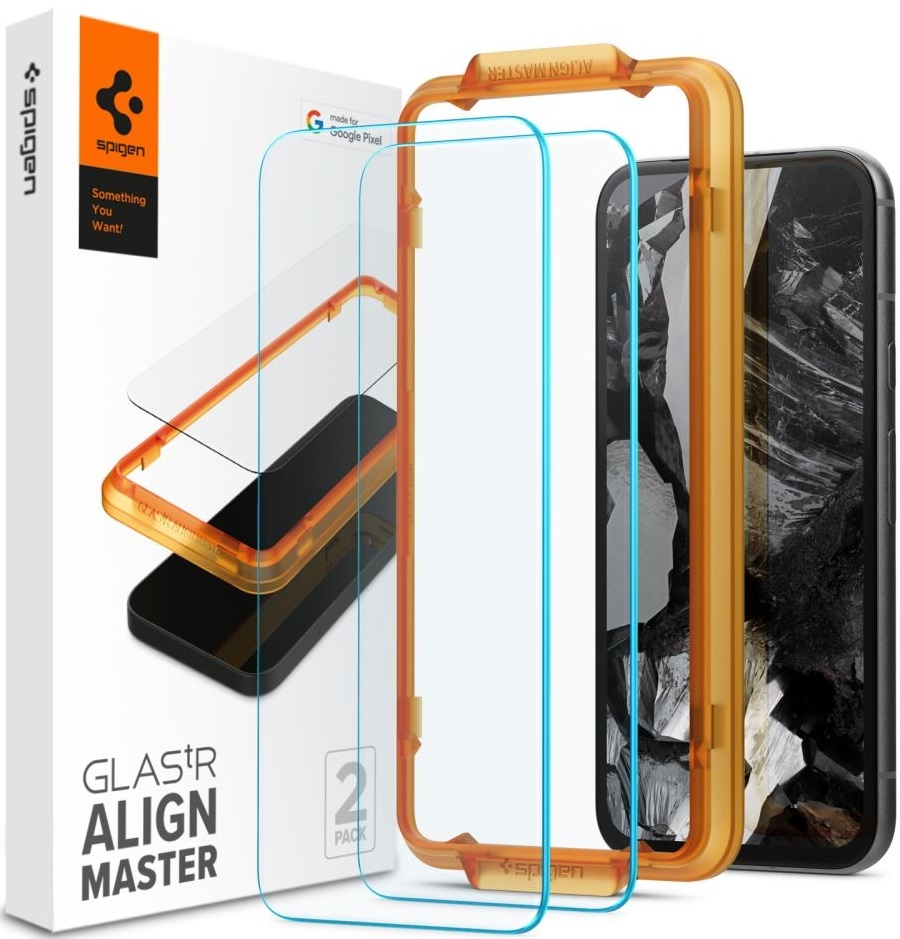 Αντιχαρακτικό Γυάλινο Tempered Glass - Google Pixel 8a - Spigen GLAS.tR ALIGNmaster - Clear - 2 Τεμάχια