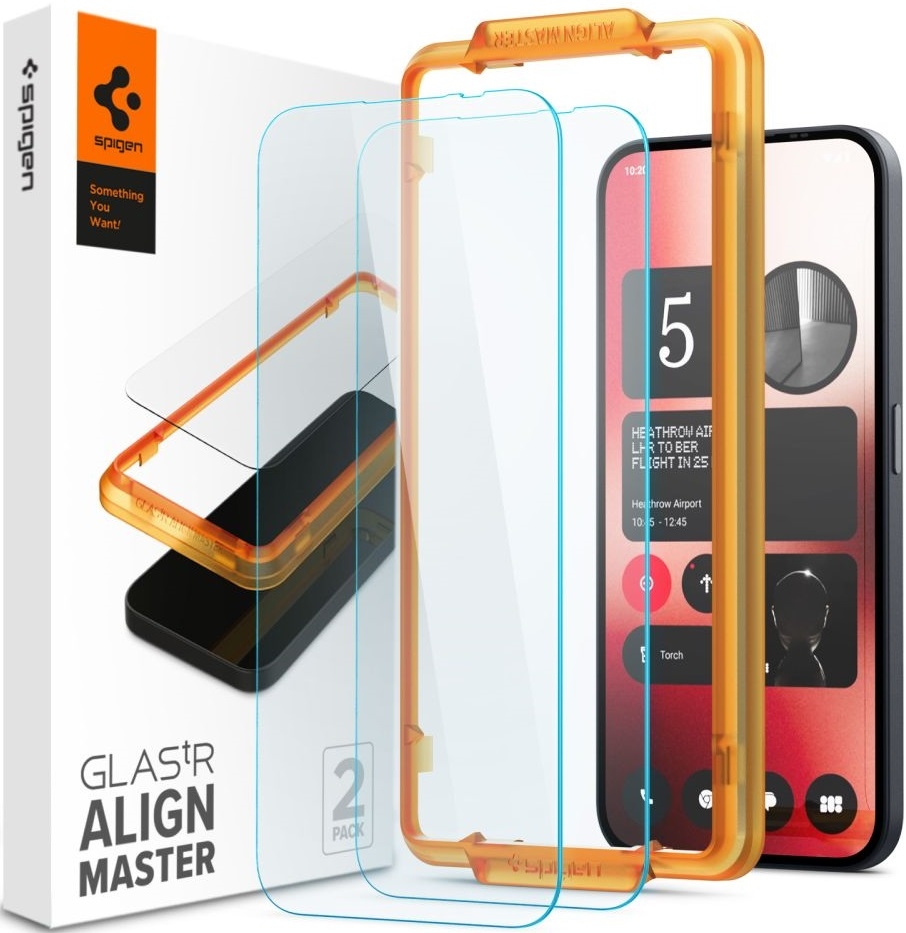 Αντιχαρακτικό Γυάλινο Tempered Glass - Nothing Phone 2a / 2a Plus - Spigen GLAS.tR ALIGNmaster - Clear - 2 Τεμάχια