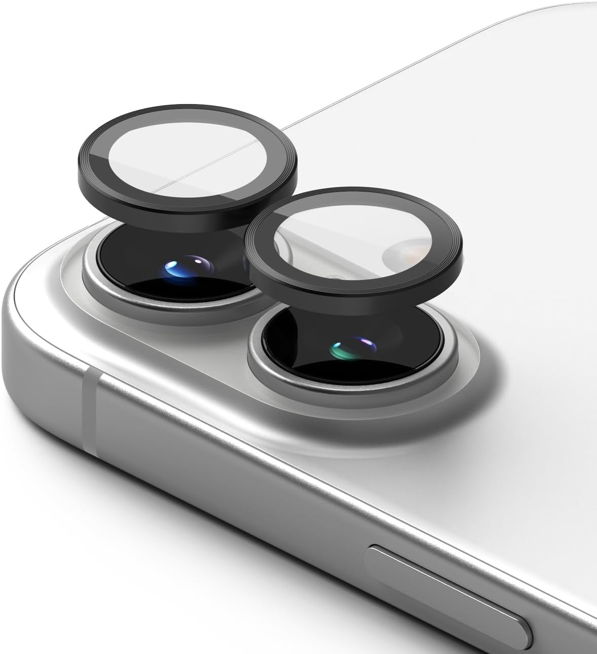 Αντιχαρακτικό Προστατευτικό Γυαλί Apple iPhone 16 / 16 Plus - Vivid Camera Protective Lens 2 in 1 για Φακό Κάμερας - Black