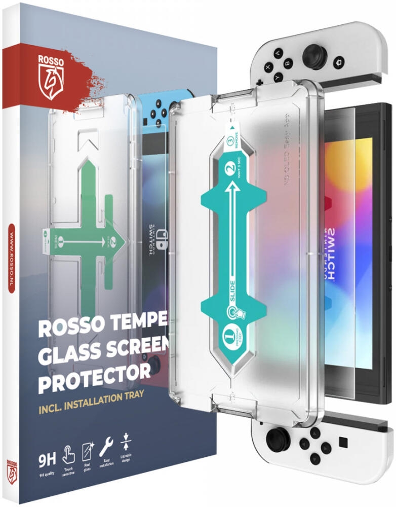 Αντιχαρακτικό Προστατευτικό Γυαλί Nintendo Switch OLED - Rosso Tempered Glass Οθόνης - Clear