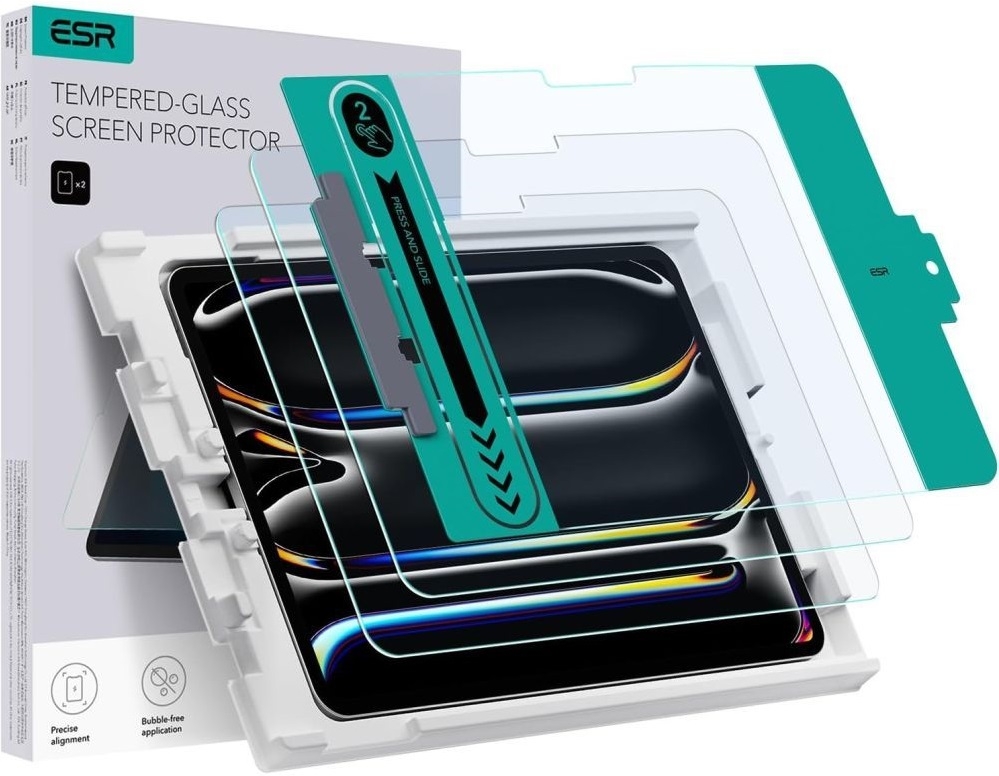 Αντιχαρακτικό Προστατευτικό Γυαλί Οθόνης - Apple iPad Pro 11" 2024 - ESR Tempered Glass - 2 Τεμάχια - Clear