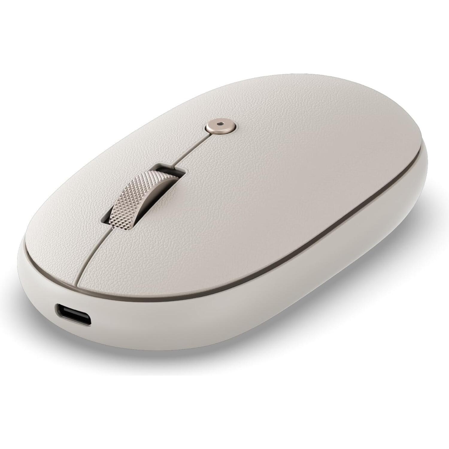 Ασύρματο Ποντίκι Satechi OntheGo Bluetooth 5.1 Mouse Αθόρυβο με 800-2400 DPI Sand