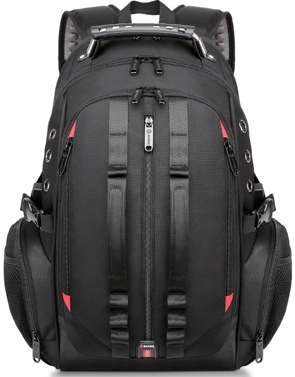 Bange 1901 XL Heavy Duty Travel Backpack - Ανθεκτικό Σακίδιο / Τσάντα Πλάτης & Μεταφοράς Laptop έως 17.3" - 40L - Black