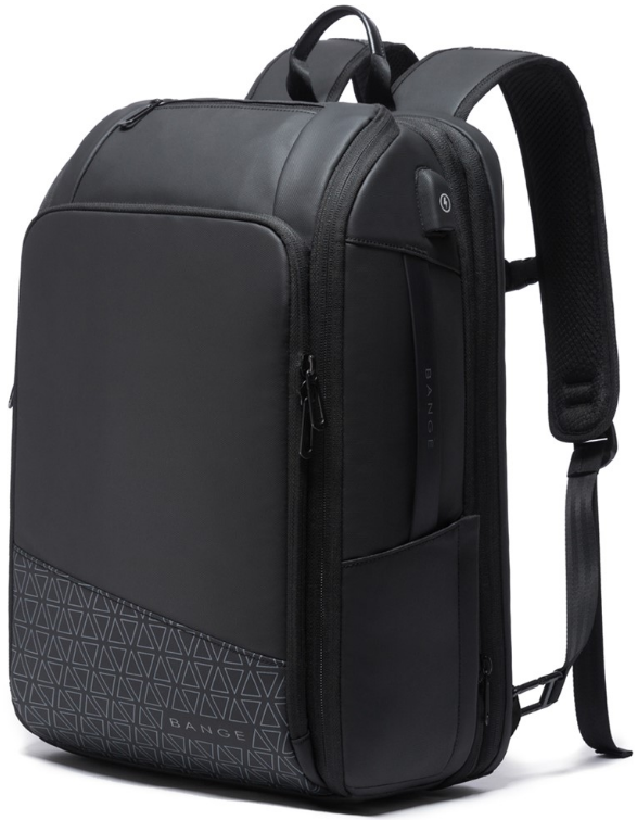 Bange 22005 Business Travel Backpack - Ανθεκτικό Επεκτάσιμο Σακίδιο / Τσάντα Πλάτης & Μεταφοράς Laptop έως 17.3" - 25L έως 45L - Black