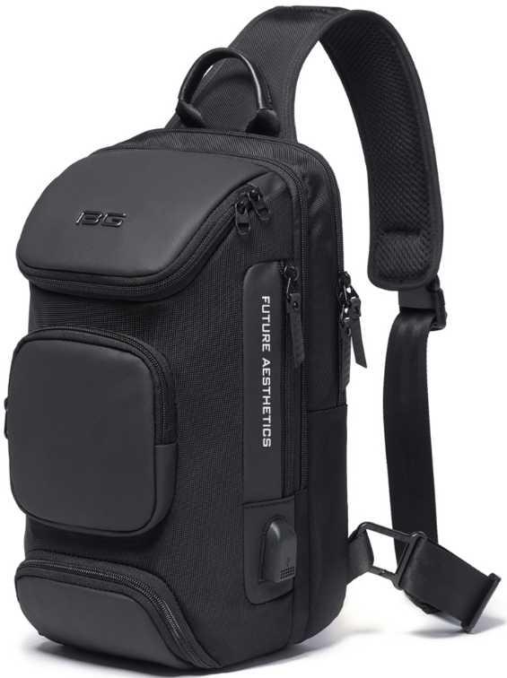 Bange 7086 - Ανδρικό Τσαντάκι Ώμου / Χιαστί Crossbody - 9L - Black