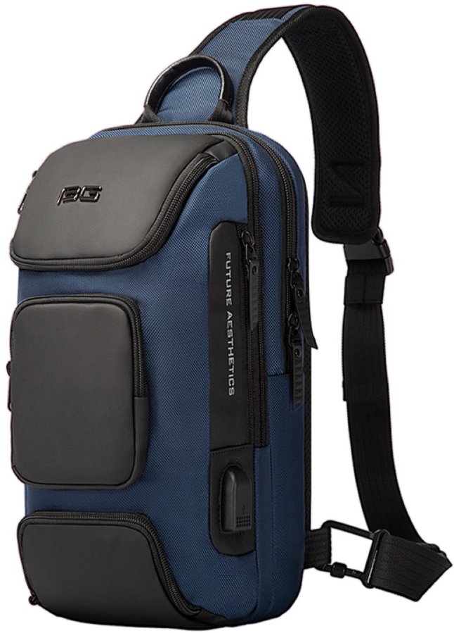Bange 7086 - Ανδρικό Τσαντάκι Ώμου / Χιαστί Crossbody - 9L - Blue