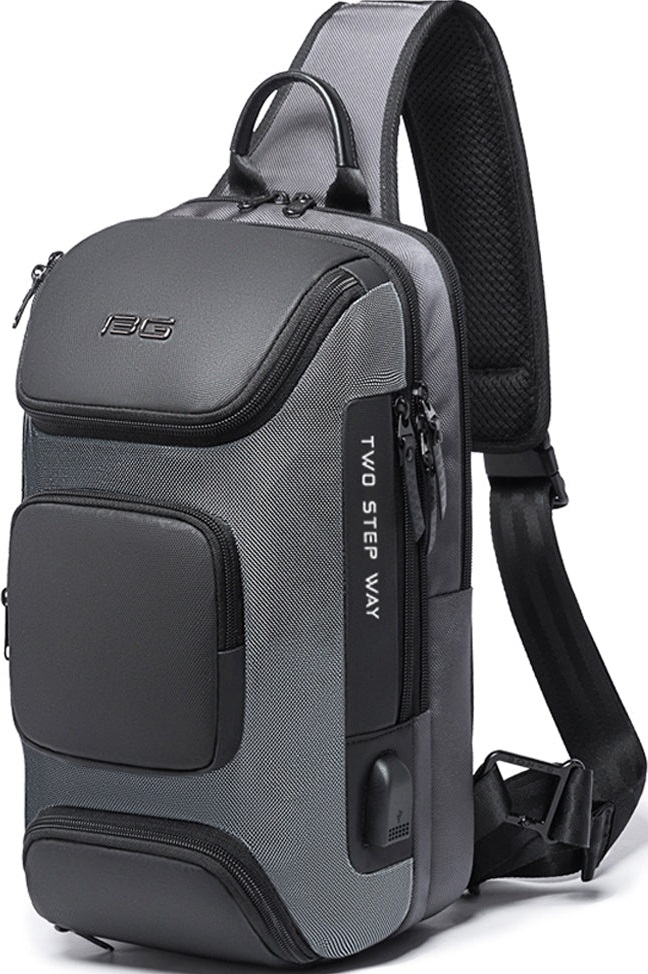 Bange 7086 - Ανδρικό Τσαντάκι Ώμου / Χιαστί Crossbody - 9L - Gray