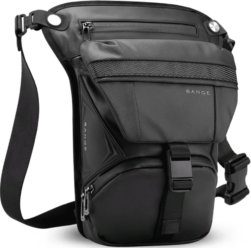 Bange 7630 - Ανδρικό Τσαντάκι Ώμου / Μέσης / Μηρού / Χιαστί Crossbody - 8L - Black