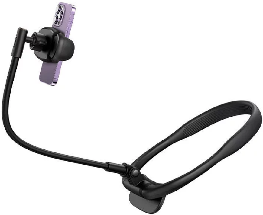 Baseus ComfortJoy Neck Phone Holder - Universal Ρυθμιζόμενη Βάση Λαιμού για Κινητά / Smartphones 5.4'' - 6.7'' - Black