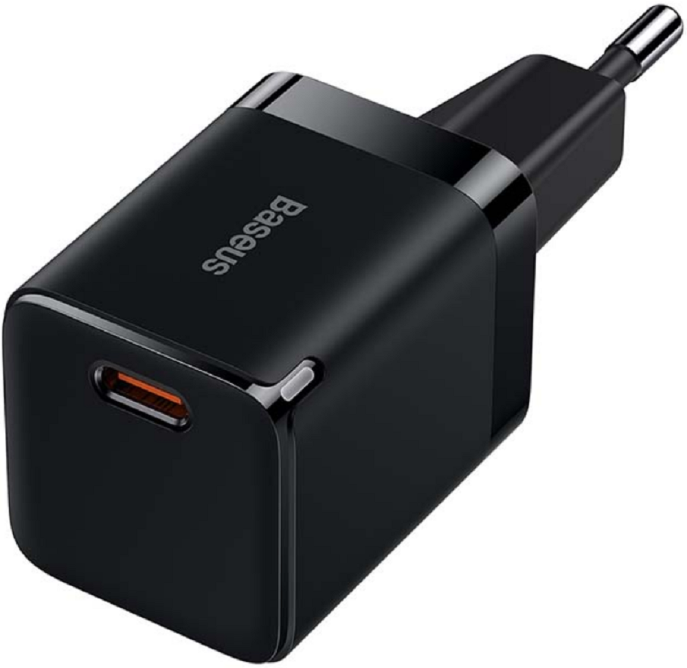 Baseus GaN3 Fast Charger - Φορτιστής Ταξιδιού με Υποδοχή Type-C - 30W - Black