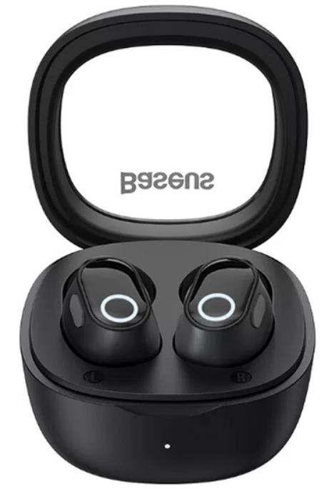 Baseus TWS Bowie WM02 - Ασύρματα Ακουστικά Bluetooth Με Θήκη Φόρτισης - Black