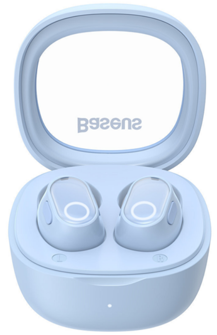 Baseus TWS Bowie WM02 - Ασύρματα Ακουστικά Bluetooth Με Θήκη Φόρτισης - Blue
