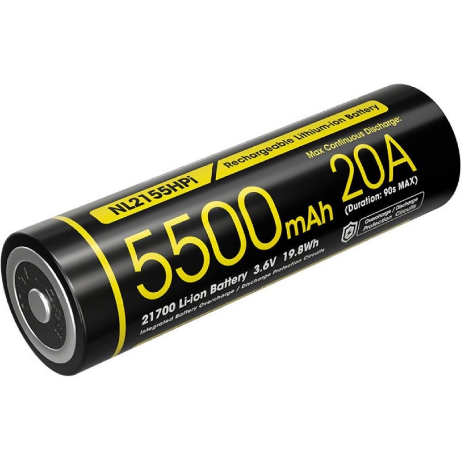 Μπαταρία Nitecore NL2155HPi Επαναφορτιζόμενη 21700 Li-ion 5.500mAh 3.6V
