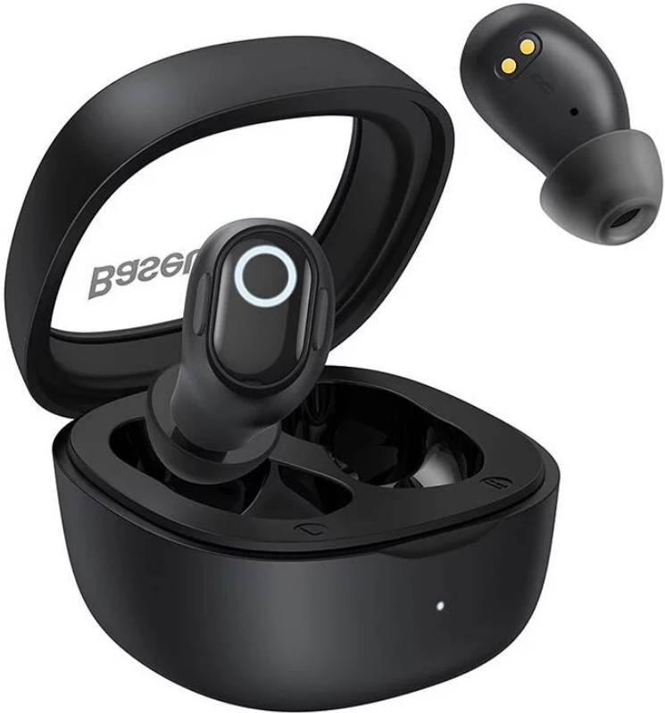 Bluetooth Ακουστικά Baseus True Wireless Earbuds Bowie WM02 OS Ασύρματα με Θήκη Φόρτισης Black