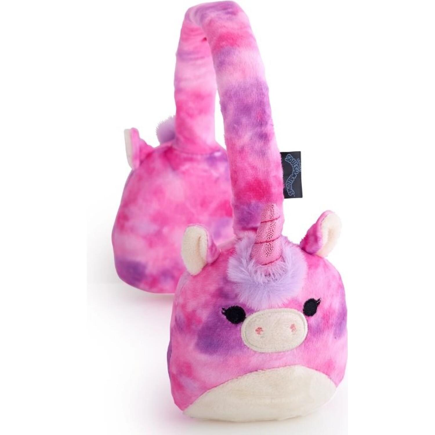 Bluetooth Ακουστικά Lazerbuilt Jazwares Original Squishmallows Λούτρινα Ασύρματα Κεφαλής για Παιδιά με Μικρόφωνο Lola the Unicorn