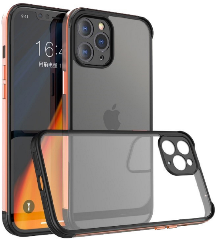 Bodycell Aluminium Bumper - Διάφανη Σκληρή Θήκη με Bumper Αλουμινίου - Apple iPhone 11 Pro - Gold