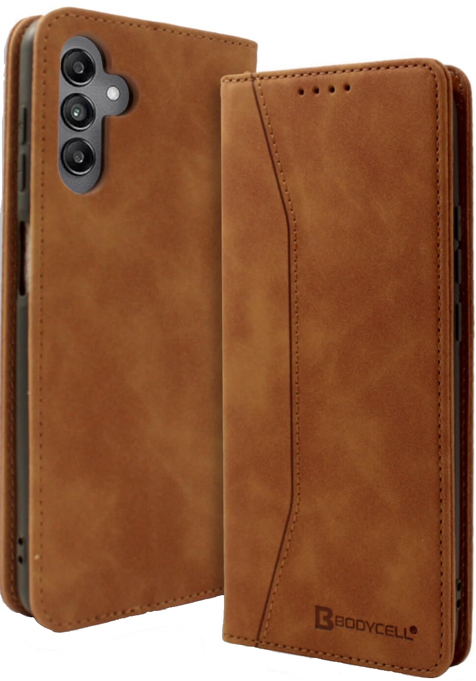 Bodycell Book Case - Θήκη Πορτοφόλι - Samsung Galaxy A05s - Brown