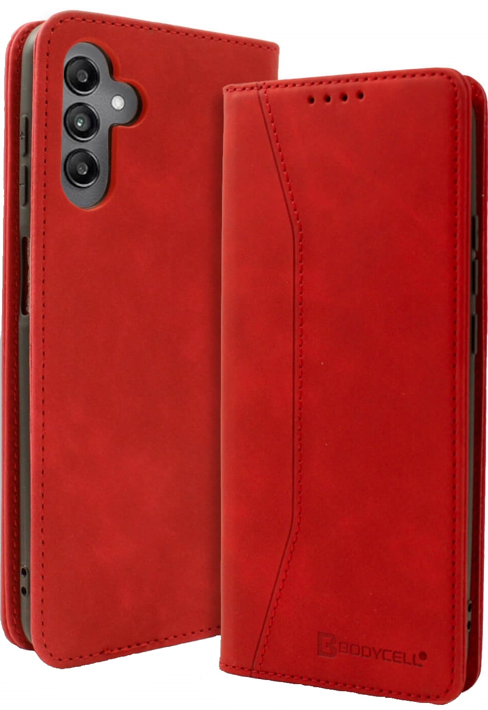 Bodycell Book Case - Θήκη Πορτοφόλι - Samsung Galaxy A25 - Red