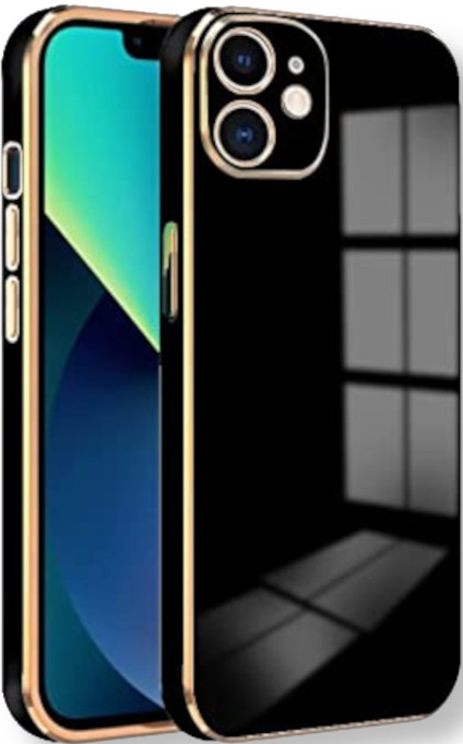 Bodycell Gold Plated - Θήκη Σιλικόνης Apple iPhone 11 - Black