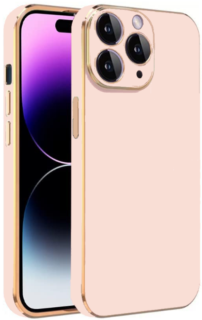 Bodycell Gold Plated - Θήκη Σιλικόνης Apple iPhone 11 Pro - Pink (5206015070587)