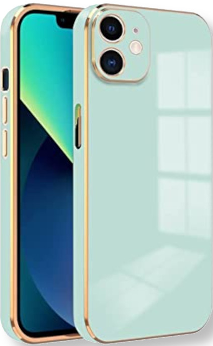 Bodycell Gold Plated - Θήκη Σιλικόνης Apple iPhone 12 - Mint Green