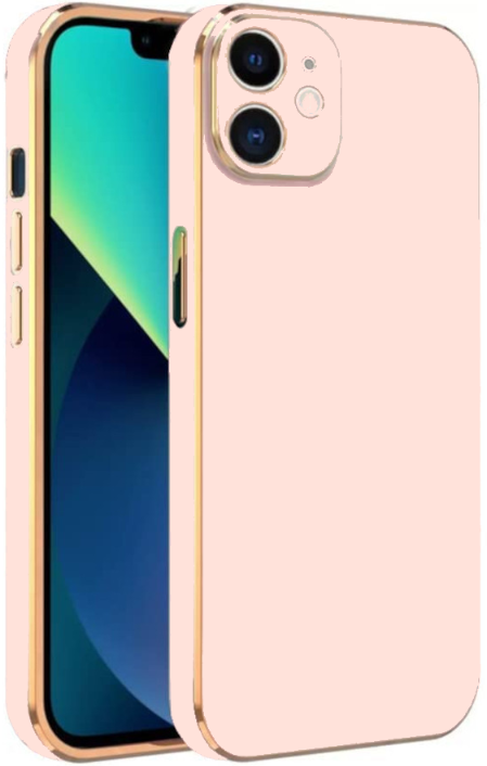 Bodycell Gold Plated - Θήκη Σιλικόνης Apple iPhone 12 - Pink (5206015070600)