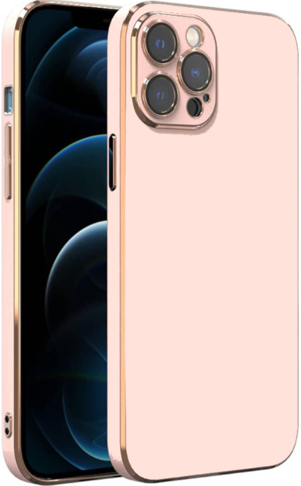 Bodycell Gold Plated - Θήκη Σιλικόνης Apple iPhone 12 Pro Max - Pink