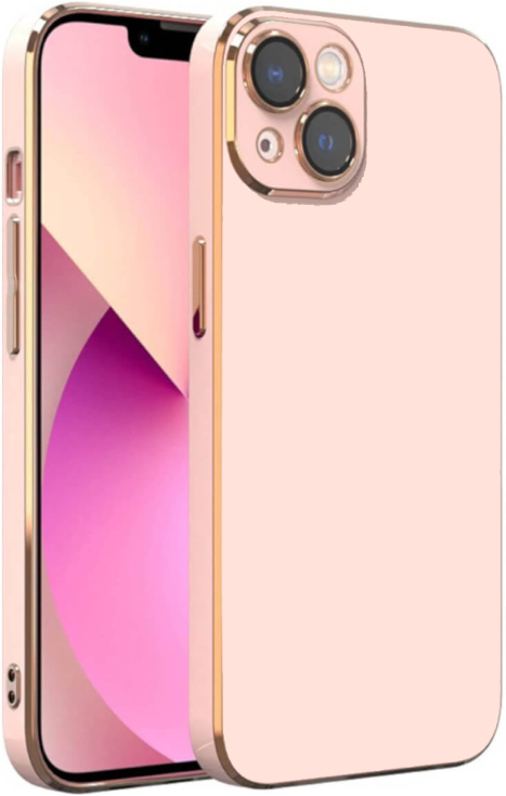 Bodycell Gold Plated - Θήκη Σιλικόνης Apple iPhone 13 - Pink