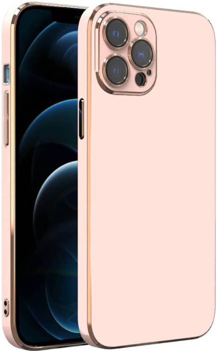 Bodycell Gold Plated - Θήκη Σιλικόνης Apple iPhone 13 Pro - Pink (5206015070648)