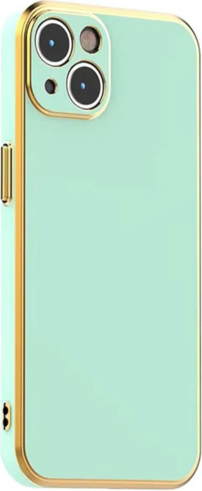 Bodycell Gold Plated - Θήκη Σιλικόνης Apple iPhone 14 - Mint Green
