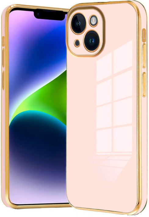 Bodycell Gold Plated - Θήκη Σιλικόνης Apple iPhone 14 - Pink