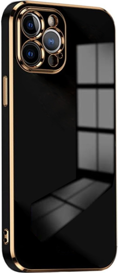 Bodycell Gold Plated - Θήκη Σιλικόνης Apple iPhone 14 Pro - Black