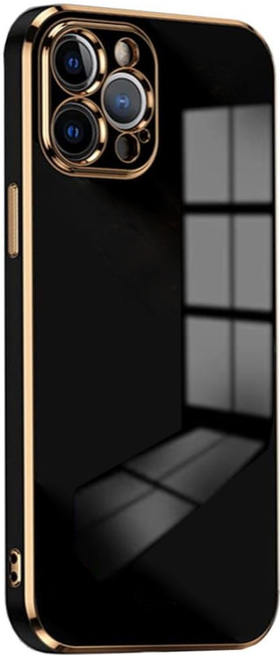 Bodycell Gold Plated - Θήκη Σιλικόνης Apple iPhone 14 Pro Max - Black