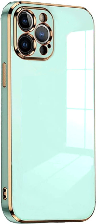 Bodycell Gold Plated - Θήκη Σιλικόνης Apple iPhone 14 Pro - Mint Green