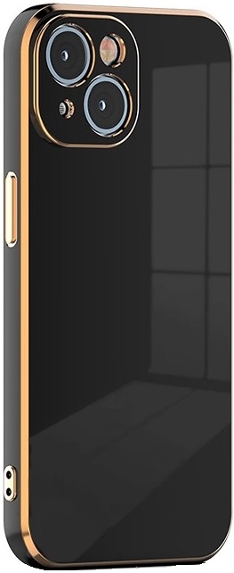 Bodycell Gold Plated - Θήκη Σιλικόνης Apple iPhone 15 - Black (5206015073717)