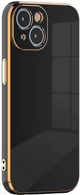 Bodycell Gold Plated - Θήκη Σιλικόνης Apple iPhone 15 Plus - Black