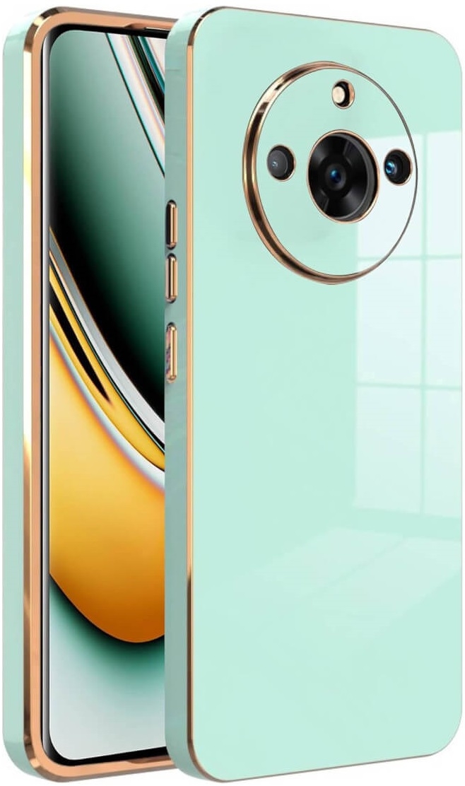 Bodycell Gold Plated - Θήκη Σιλικόνης Realme 11 Pro / 11 Pro Plus - Mint Green 