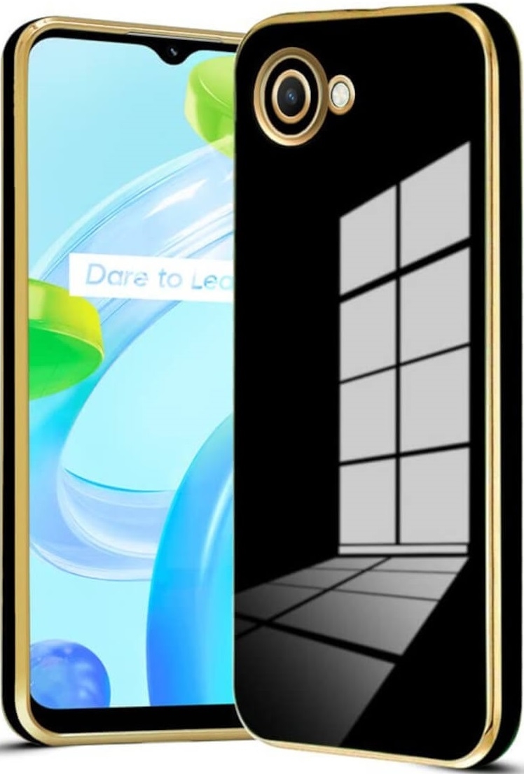 Bodycell Gold Plated - Θήκη Σιλικόνης Realme C30 - Black