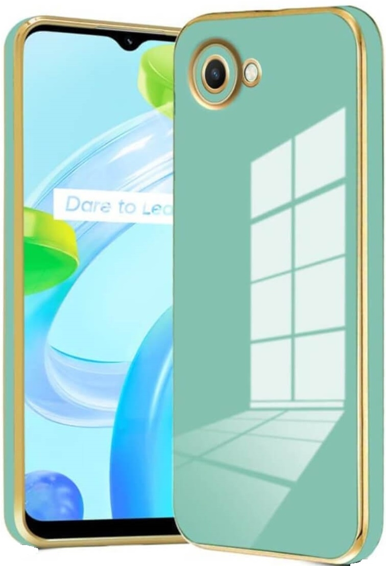 Bodycell Gold Plated - Θήκη Σιλικόνης Realme C30 - Mint Green