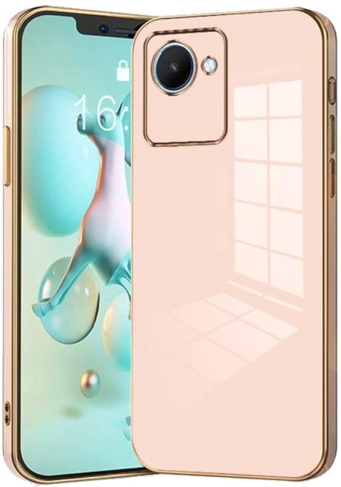 Bodycell Gold Plated - Θήκη Σιλικόνης Realme C30 - Pink
