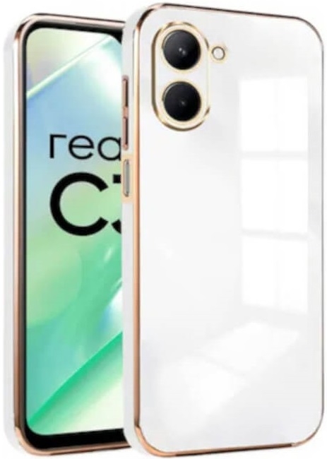 Bodycell Gold Plated - Θήκη Σιλικόνης Realme C33 - White