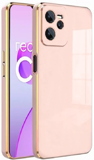 Bodycell Gold Plated - Θήκη Σιλικόνης Realme C35 - Pink