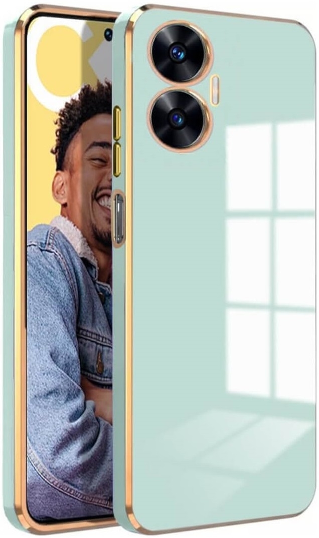 Bodycell Gold Plated - Θήκη Σιλικόνης Realme C55 - Mint Green