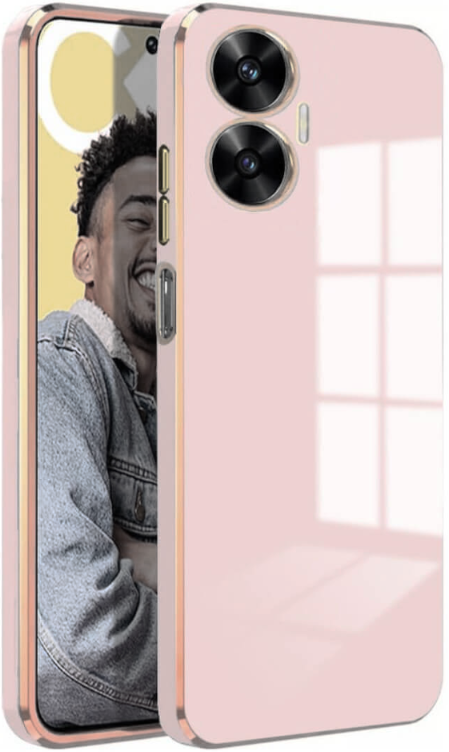 Bodycell Gold Plated - Θήκη Σιλικόνης Realme C55 - Pink (5206015070846)