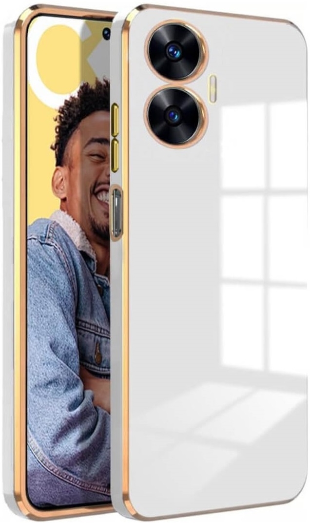 Bodycell Gold Plated - Θήκη Σιλικόνης Realme C55 - White