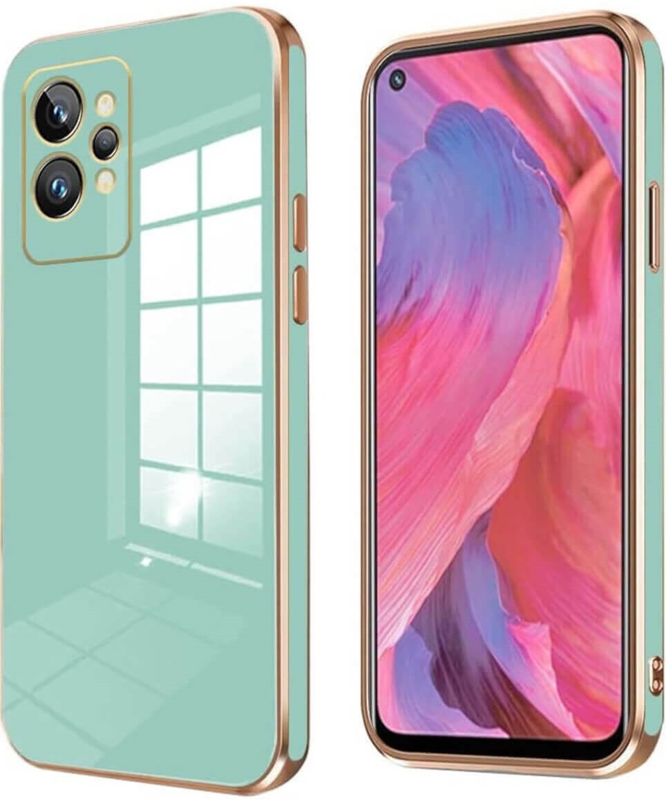 Bodycell Gold Plated - Θήκη Σιλικόνης Realme GT2 Pro - Mint Green