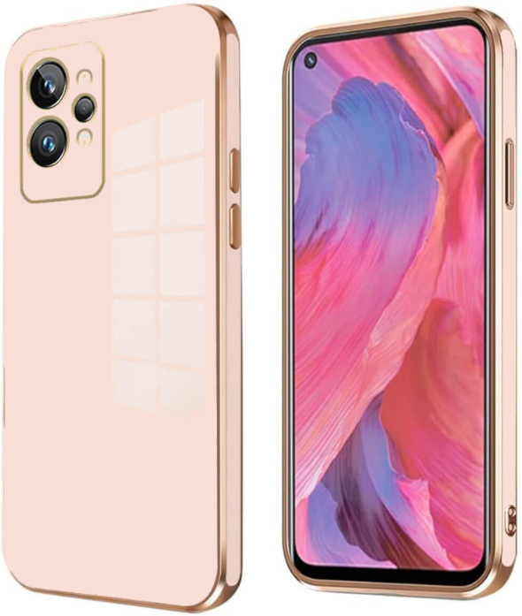 Bodycell Gold Plated - Θήκη Σιλικόνης Realme GT2 Pro - Pink (5206015070884)