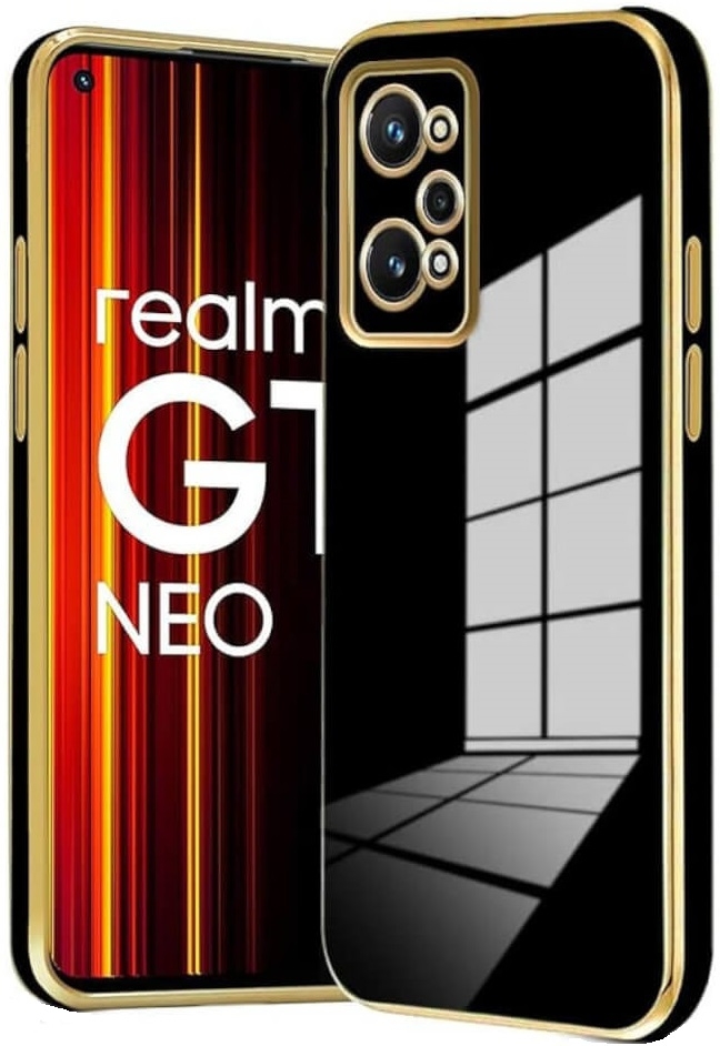 Bodycell Gold Plated - Θήκη Σιλικόνης Realme GT Neo 2 - Black